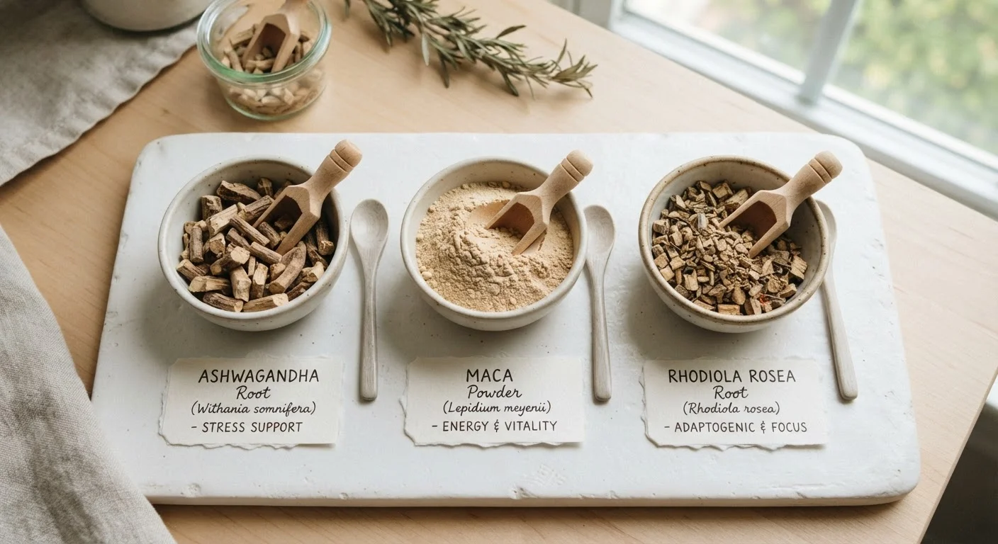 Adaptogens and Hormonal Health: Ashwagandha, Maca, and Rhodiola Compared