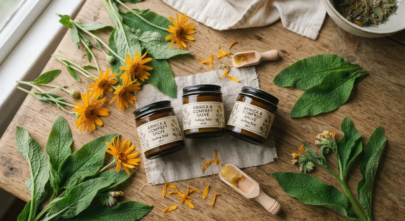 Arnica vs. Comfrey: Two Traditional Topicals for Bruises and Sprains