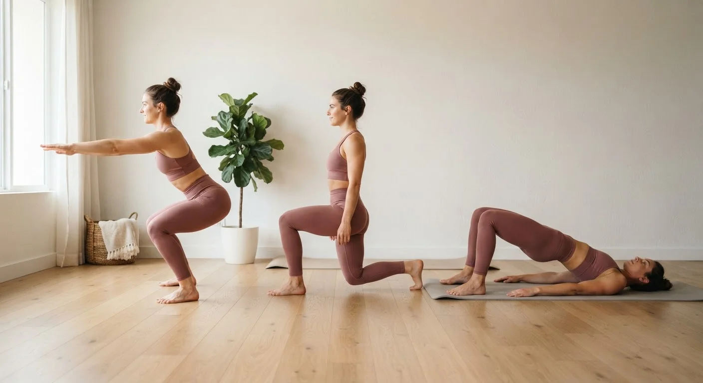 Bodyweight Squats, Lunges, and Glute Bridges: What Each One Actually Trains
