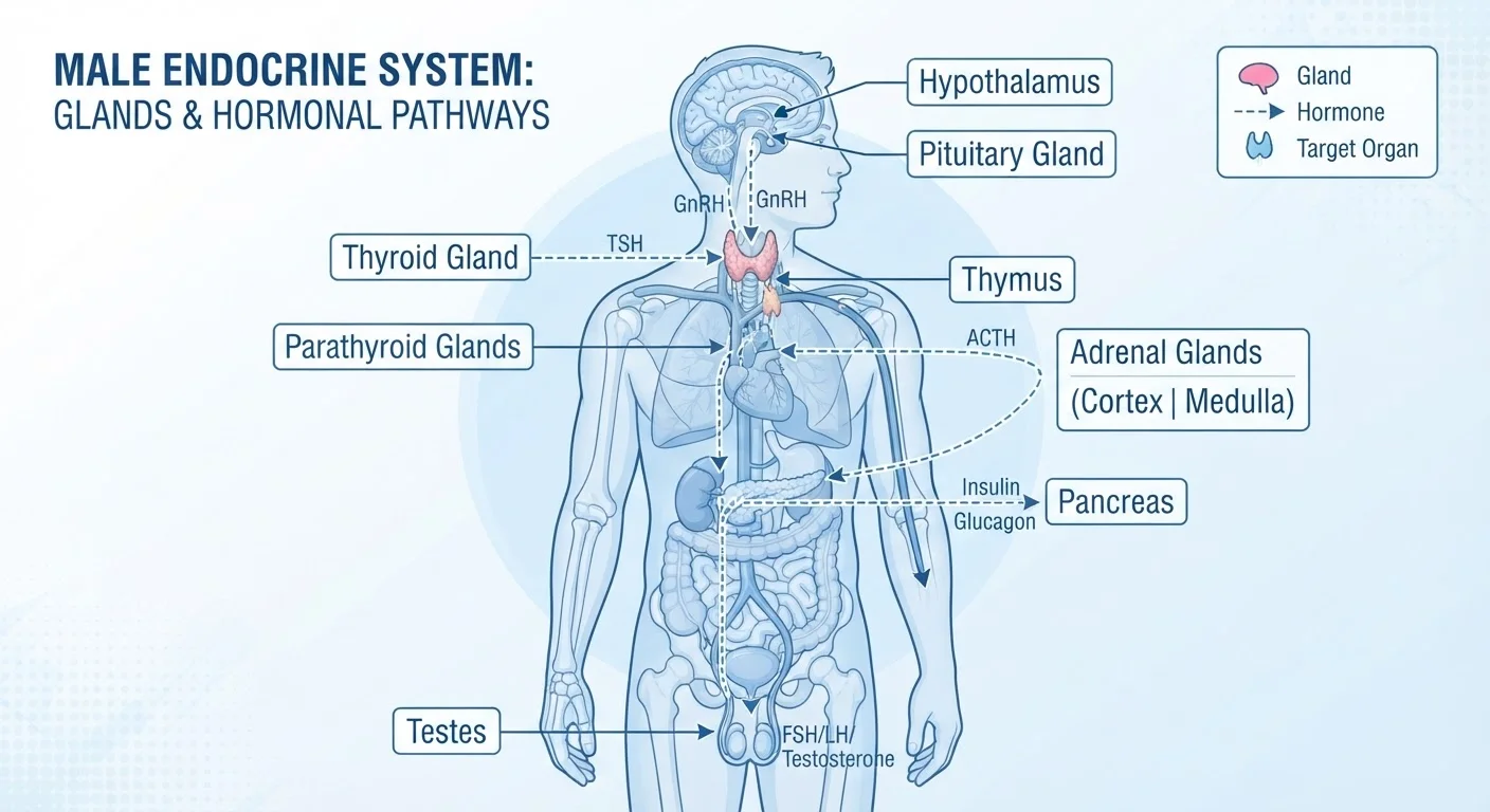 Hormonal Health in Men: A Comprehensive Overview of the Endocrine System, Key Hormones, and Long-Term Balance