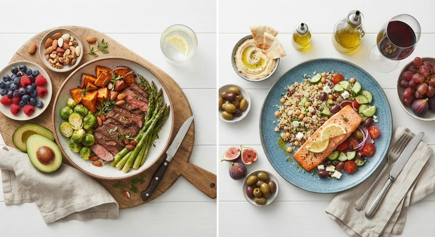 Paleo vs. Mediterranean: Two Evidence-Cited Diets With Very Different Philosophies