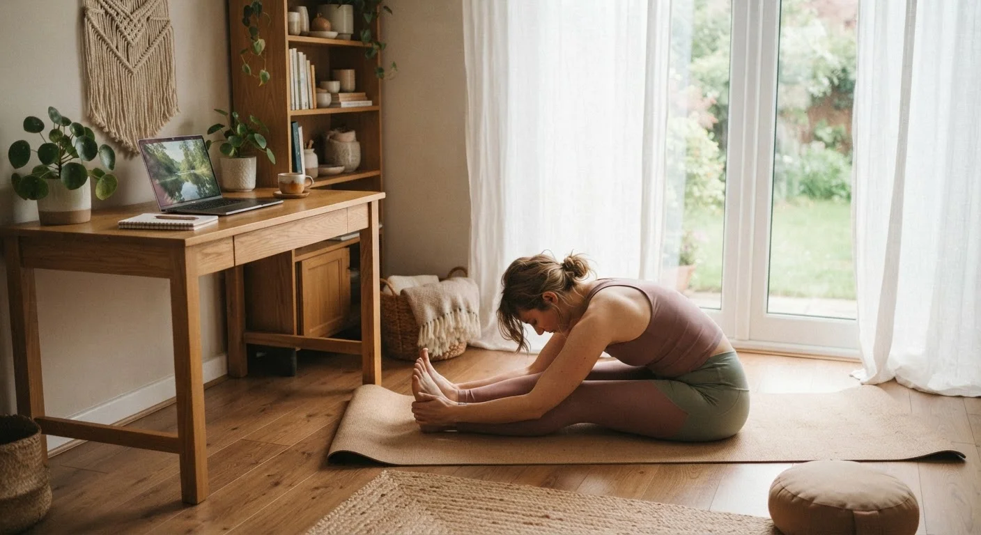 Ten Calming Yoga Poses Suited to People Who Spend Long Hours at a Desk