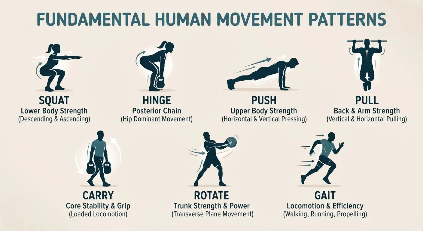 The Seven Foundational Movement Patterns Every Body Relies On