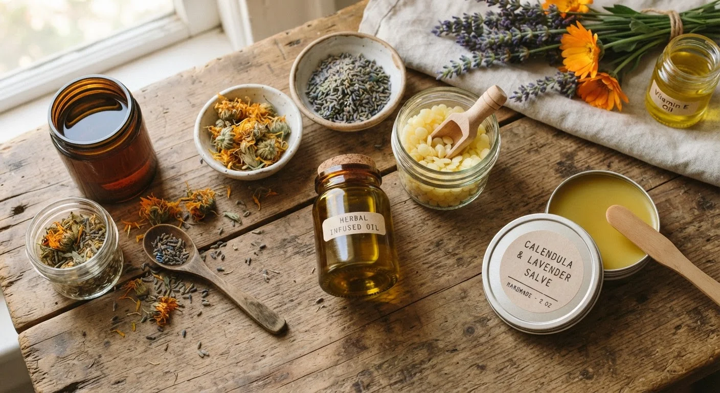 Your First Herbal Salve: Understanding Infused Oils, Beeswax, and Botanicals